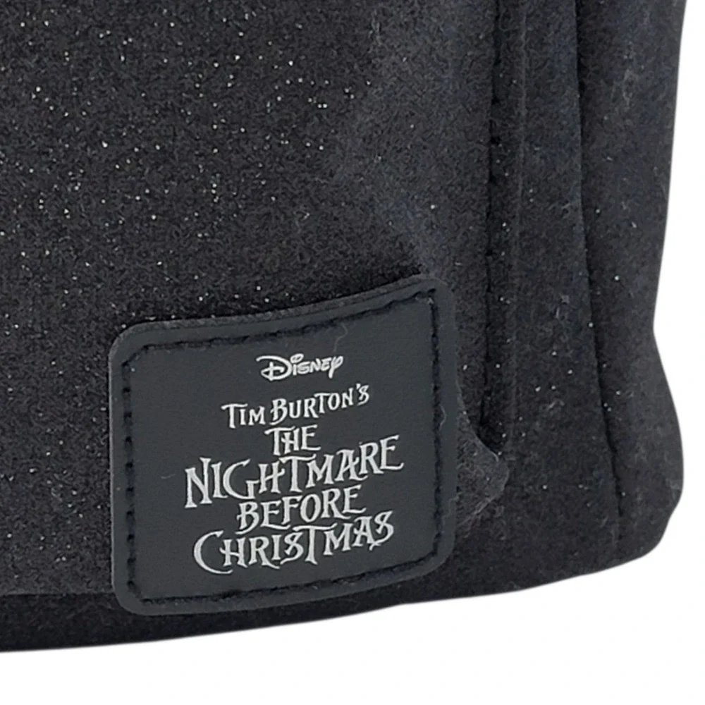 Bioworld Disney Jack‎ Skellington Mini Backpack Glitter Black Nightmare New